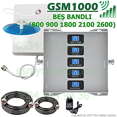 Gsm Repeater Beş Bandlı Gsm Yükseltici