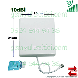 Gsm Yükseltici 10dBİ PANEL ANTEN